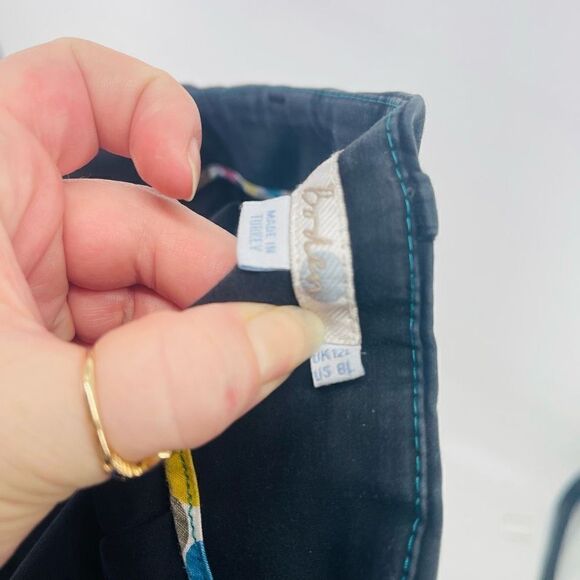 Boden Women's Skinny Jeans Denim Slim Leg High Waisted Pockets Black Size 8 8L l - Picture 7 of 11